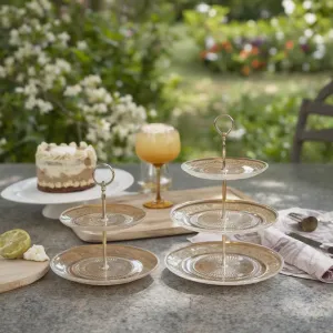 لحفلات الشاي وحفلات الزفاف ودش عرض الحلوى يشمل أطباق -  Tea Parties Wedding Shower Dessert Display Includes Plates Plates
