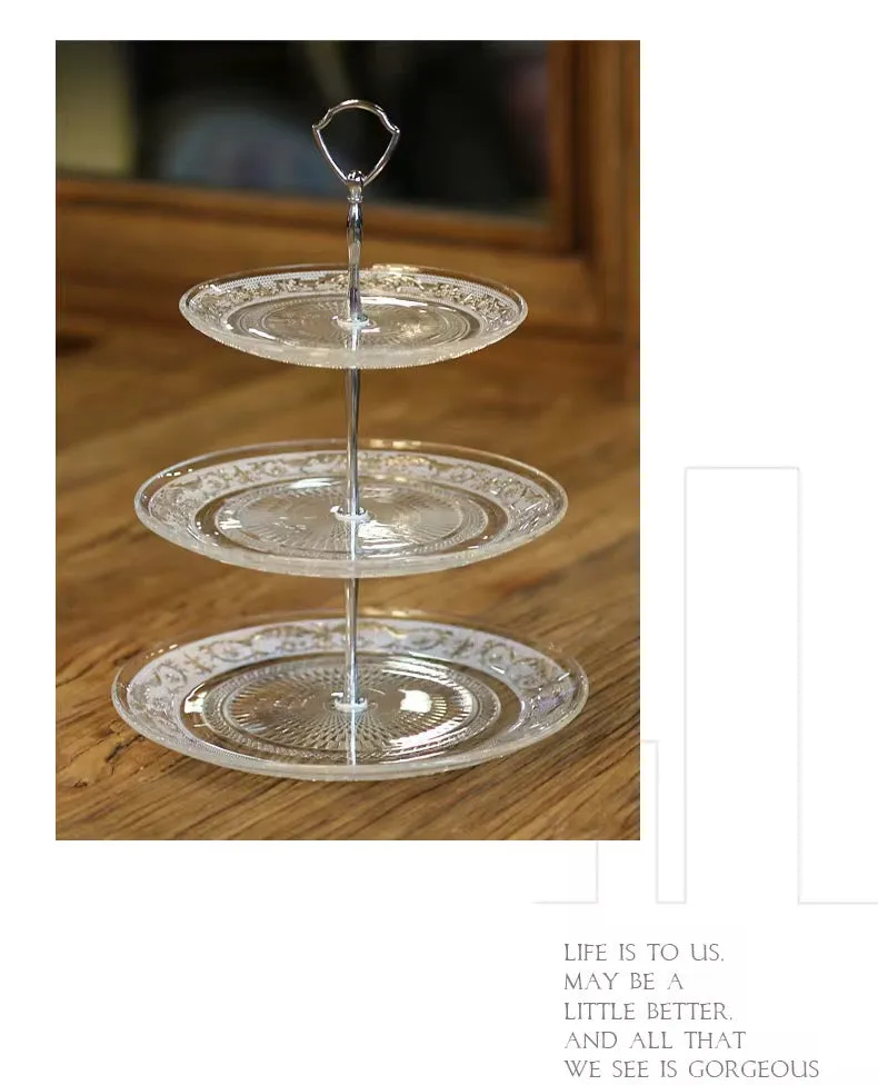 لحفلات الشاي وحفلات الزفاف ودش عرض الحلوى يشمل أطباق -  Tea Parties Wedding Shower Dessert Display Includes Plates Plates