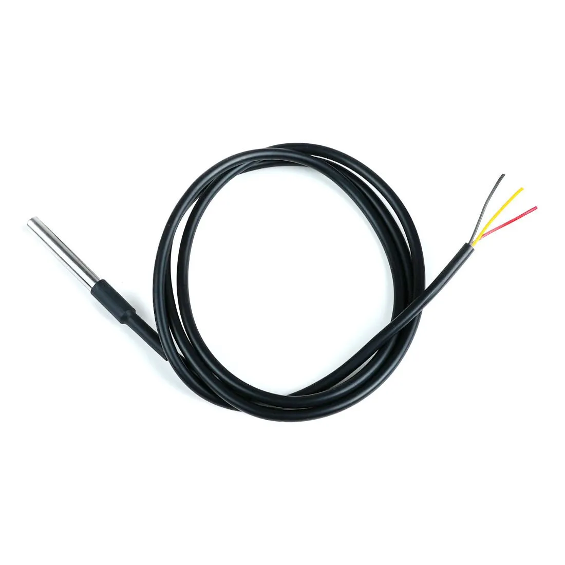 1-Wire Temperature Sensor - Waterproof, Stainless Steel - DS18B20
