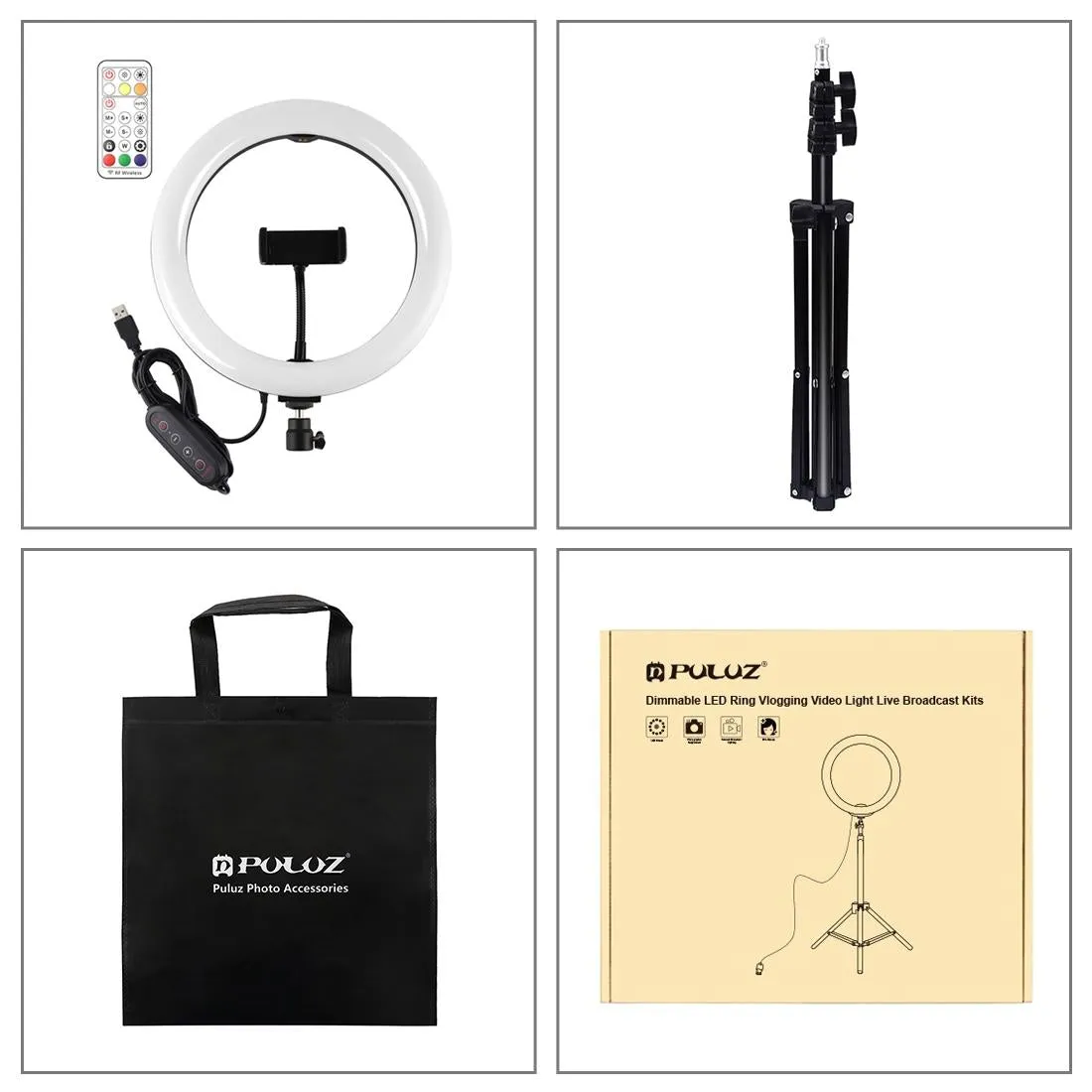 10.2" Marquee LED Beauty Light with Tripod and Remote Control