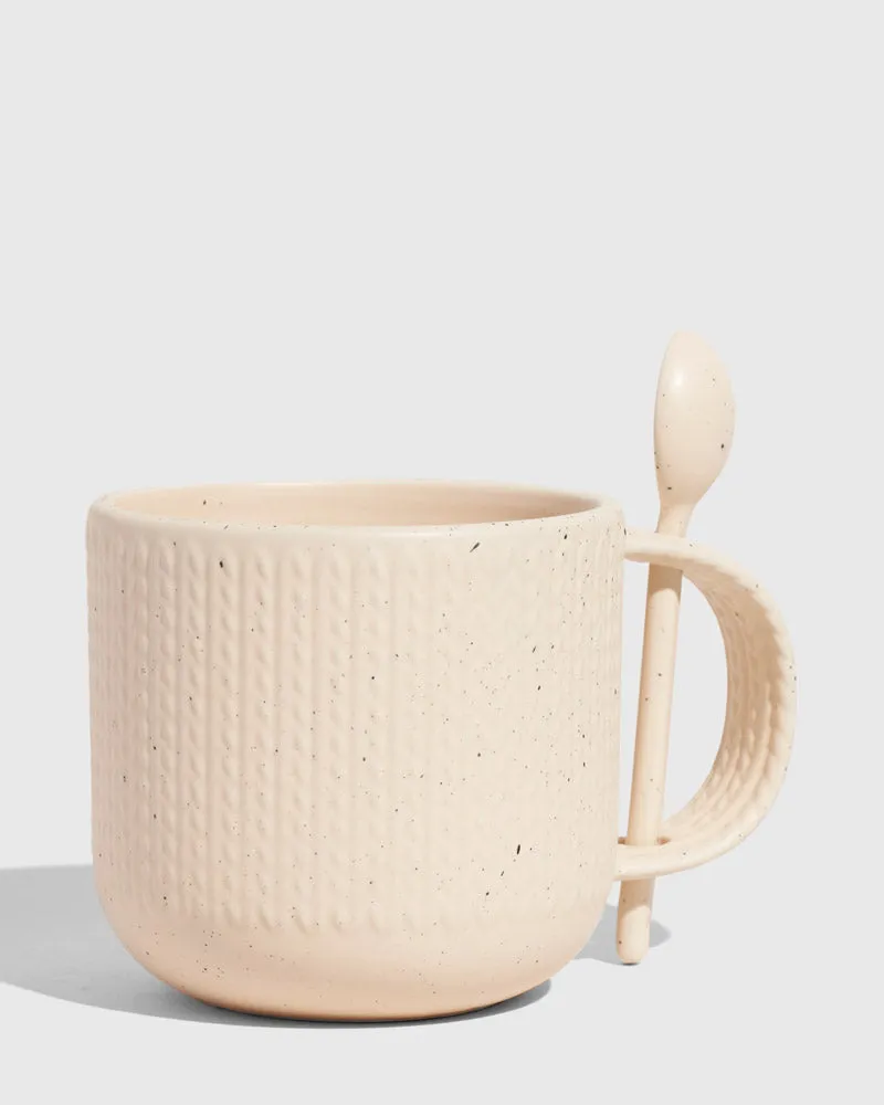 14 oz. Stoneware Spoon Mug