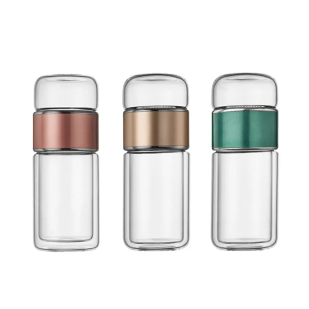 280ml Double Wall Glass Tea Infuser