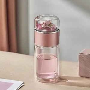 280ml Double Wall Glass Tea Infuser
