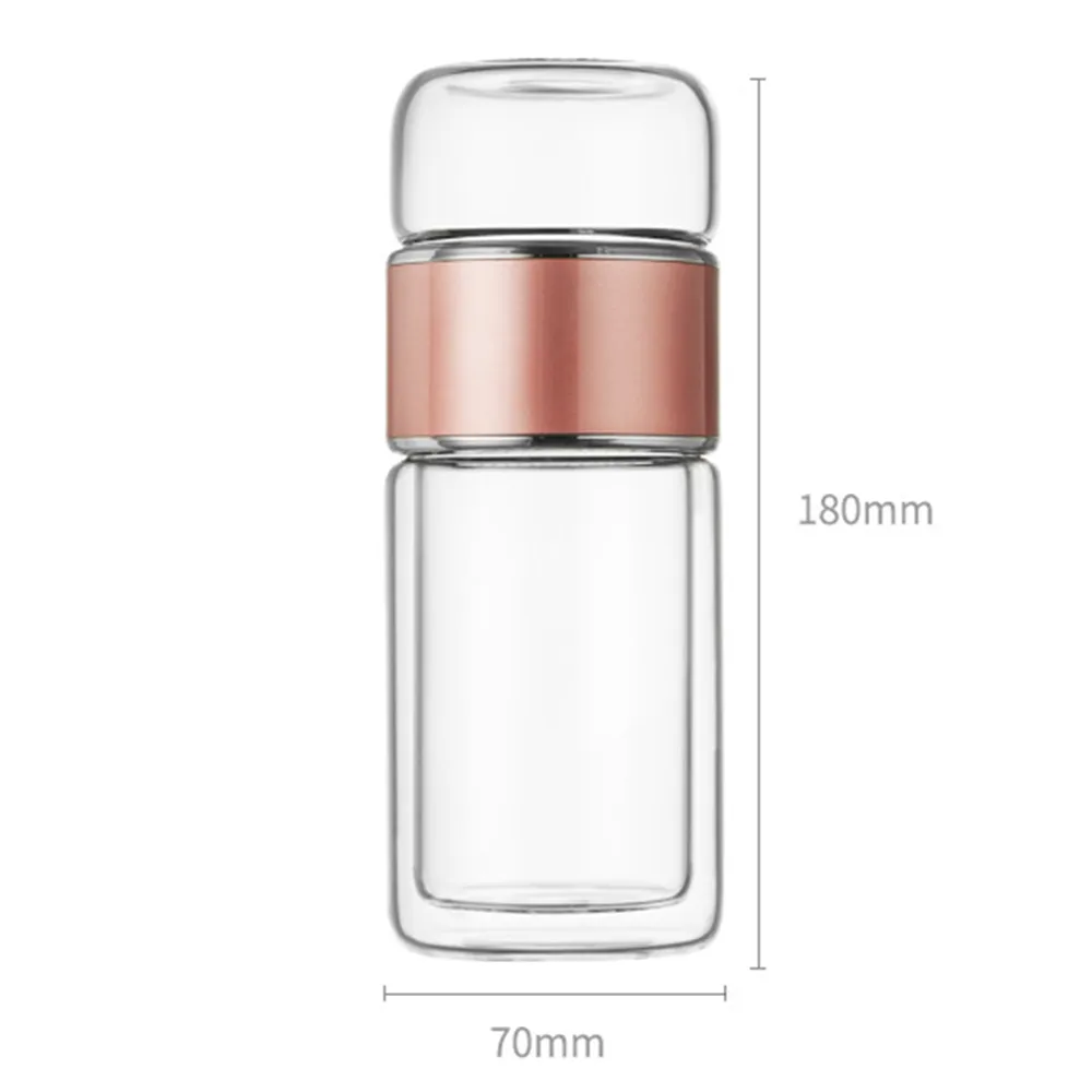280ml Double Wall Glass Tea Infuser