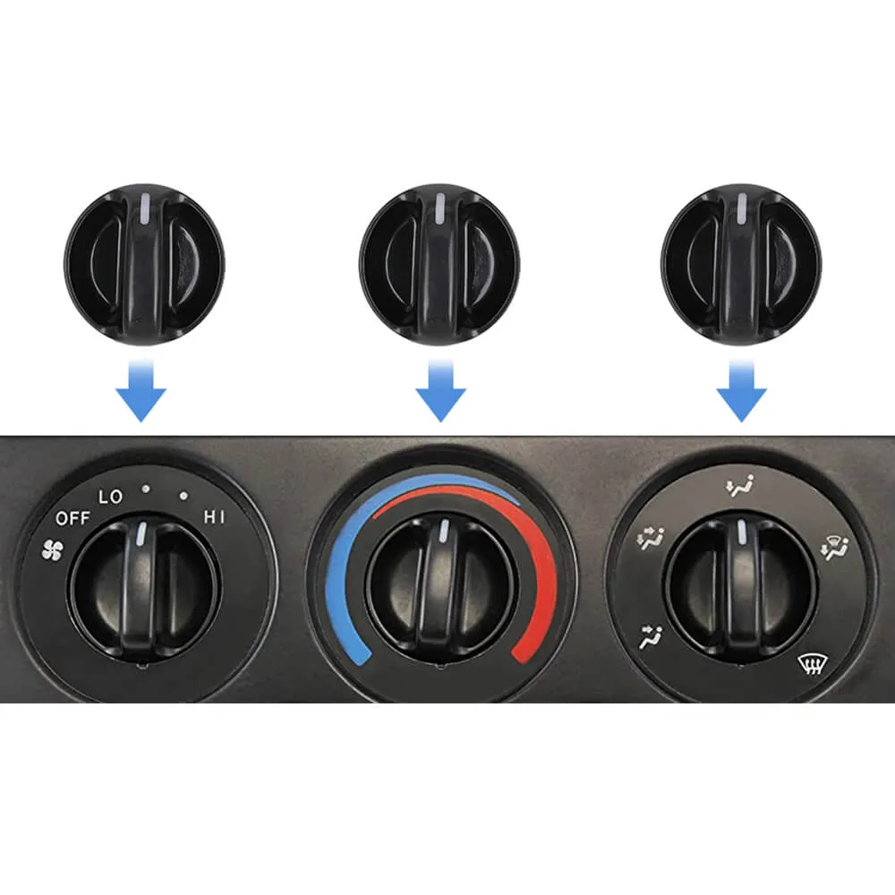 3Pcs AC Heater Climate Control Switch Knobs Kit Fits 00-06 Toyota Tundra