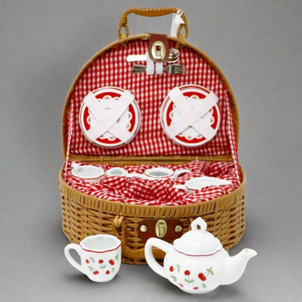 Cherry Mini Porcelain Tea Set