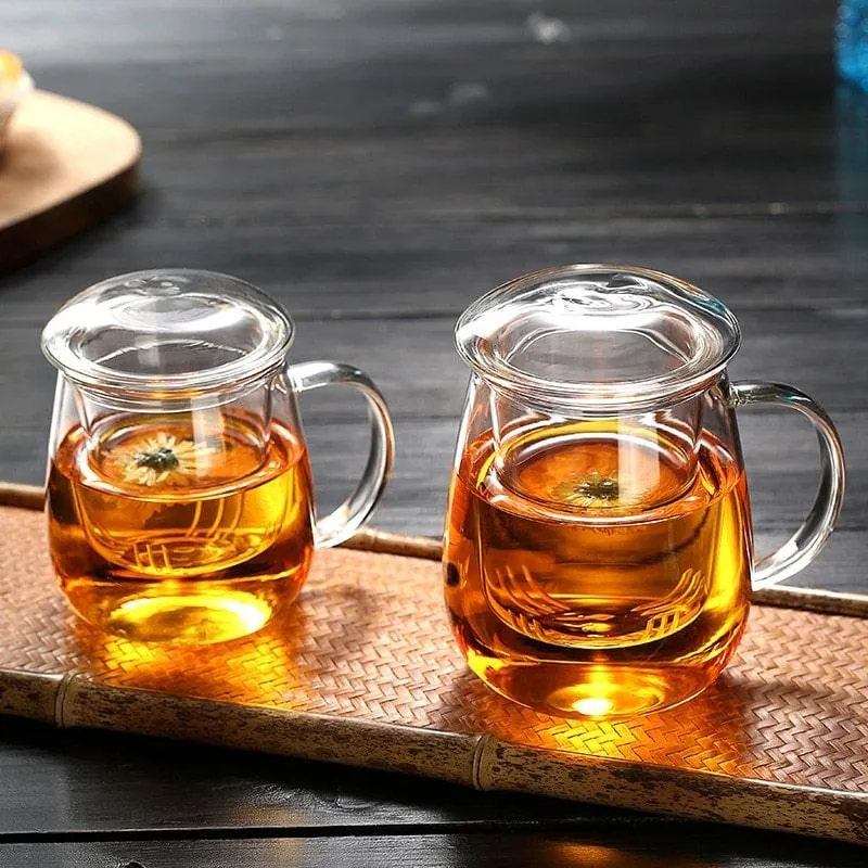Chinese Style Glass Tea Mug