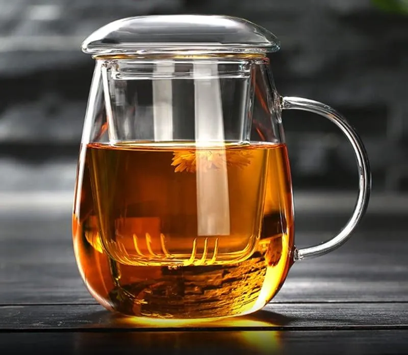Chinese Style Glass Tea Mug