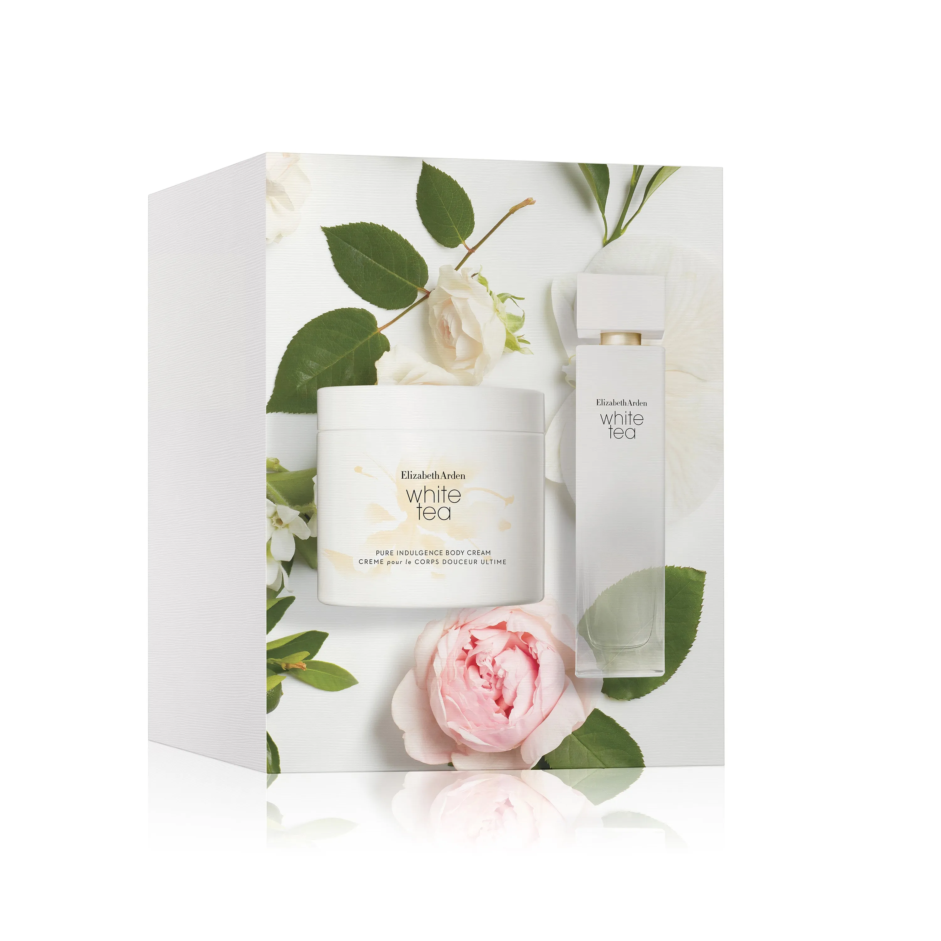 Coffret Eau de Toilette White Tea, Eau de Toilette vaporisateur 100ml, Crème Corps 400ml