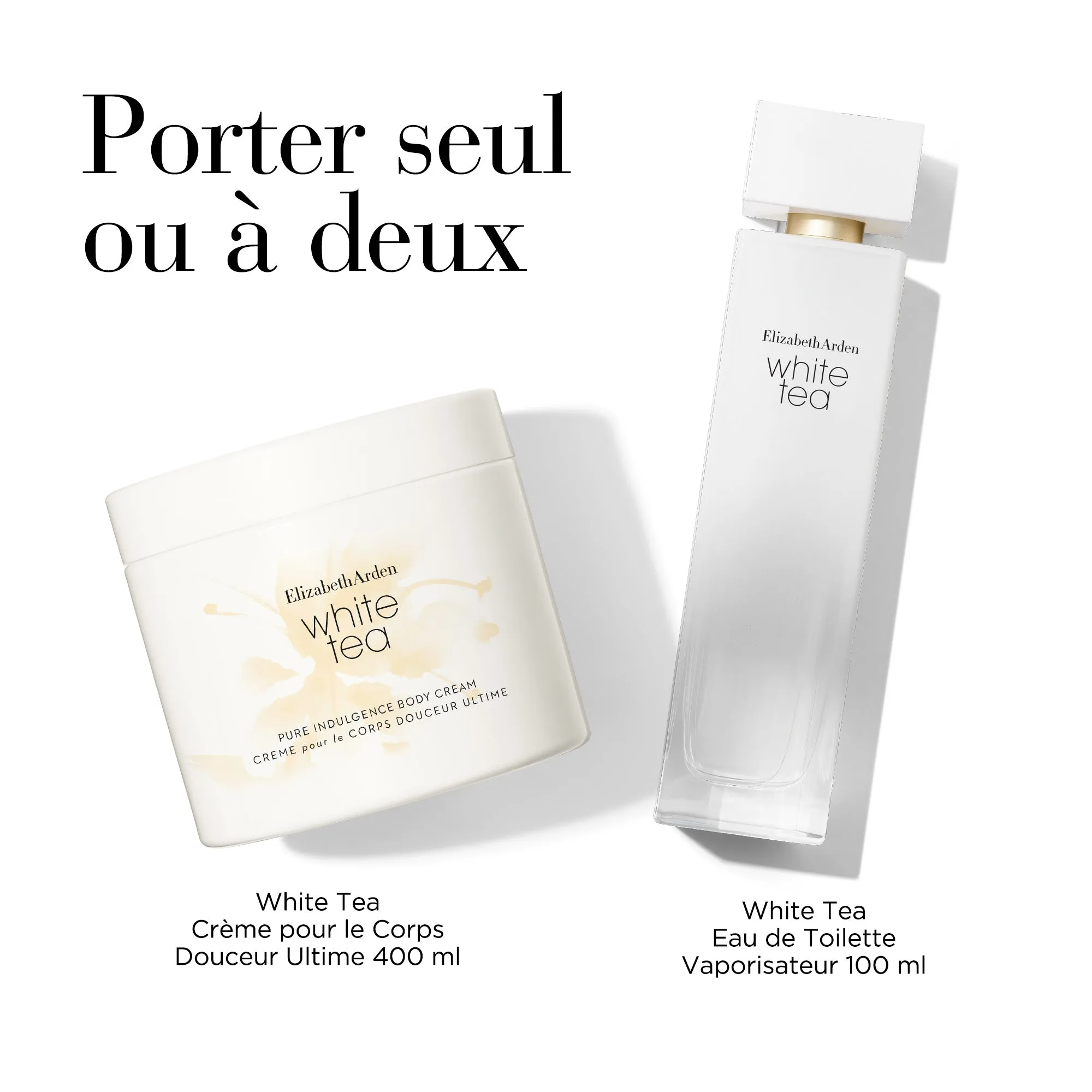 Coffret Eau de Toilette White Tea, Eau de Toilette vaporisateur 100ml, Crème Corps 400ml