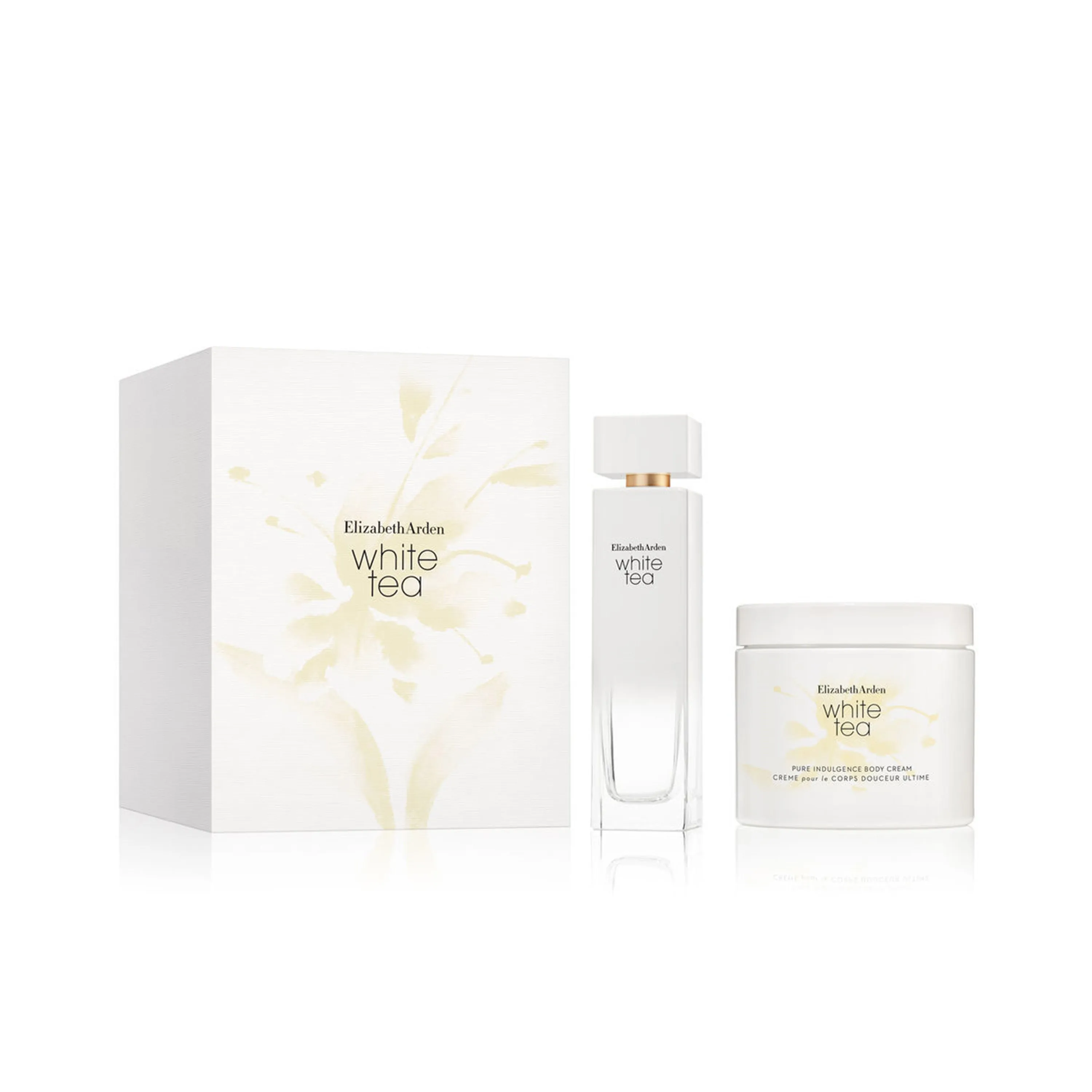 Coffret Eau de Toilette White Tea, Eau de Toilette vaporisateur 100ml, Crème Corps 400ml
