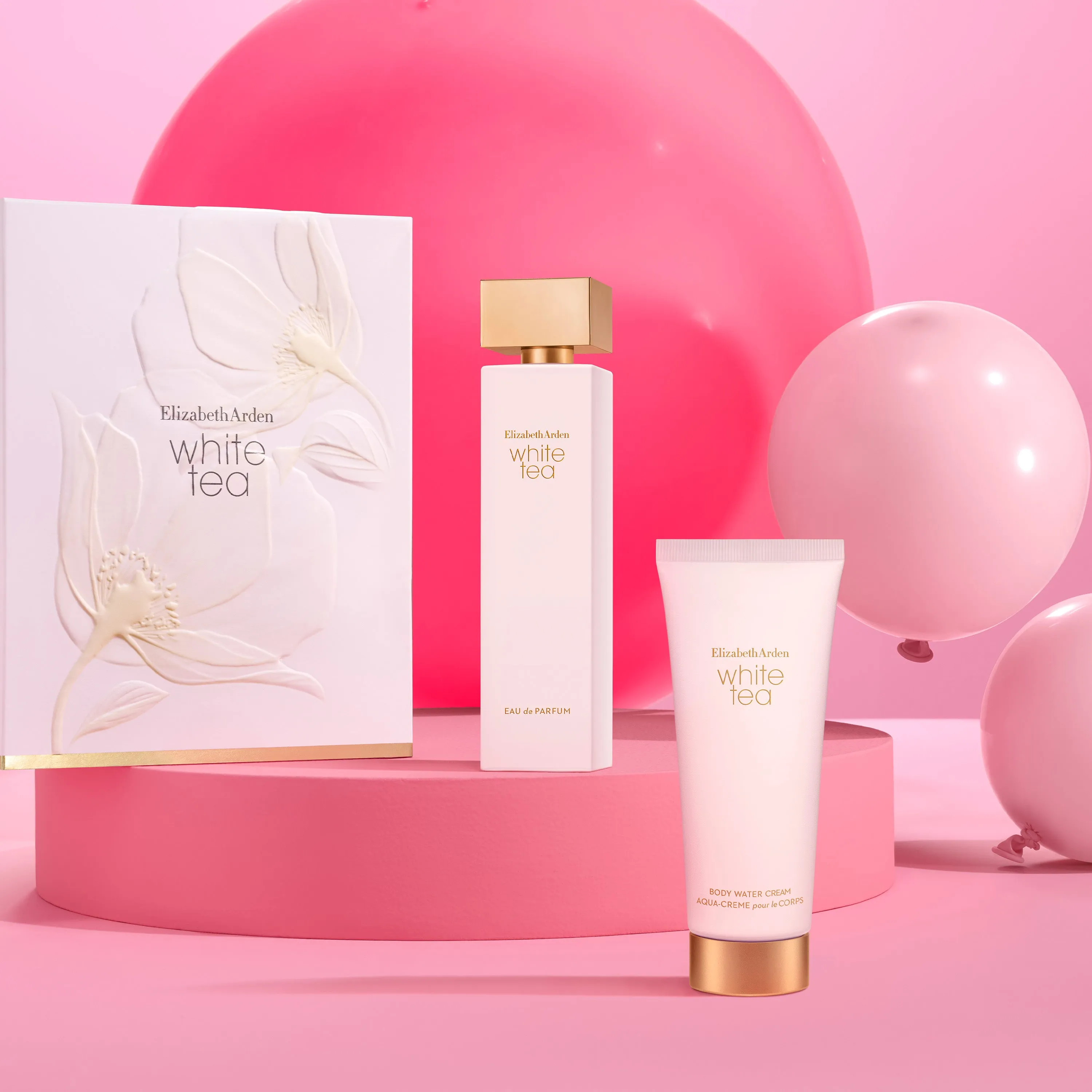 Coffret White Tea Eau de Parfum Vaporisateur 100ml, Crème Corps 100ml
