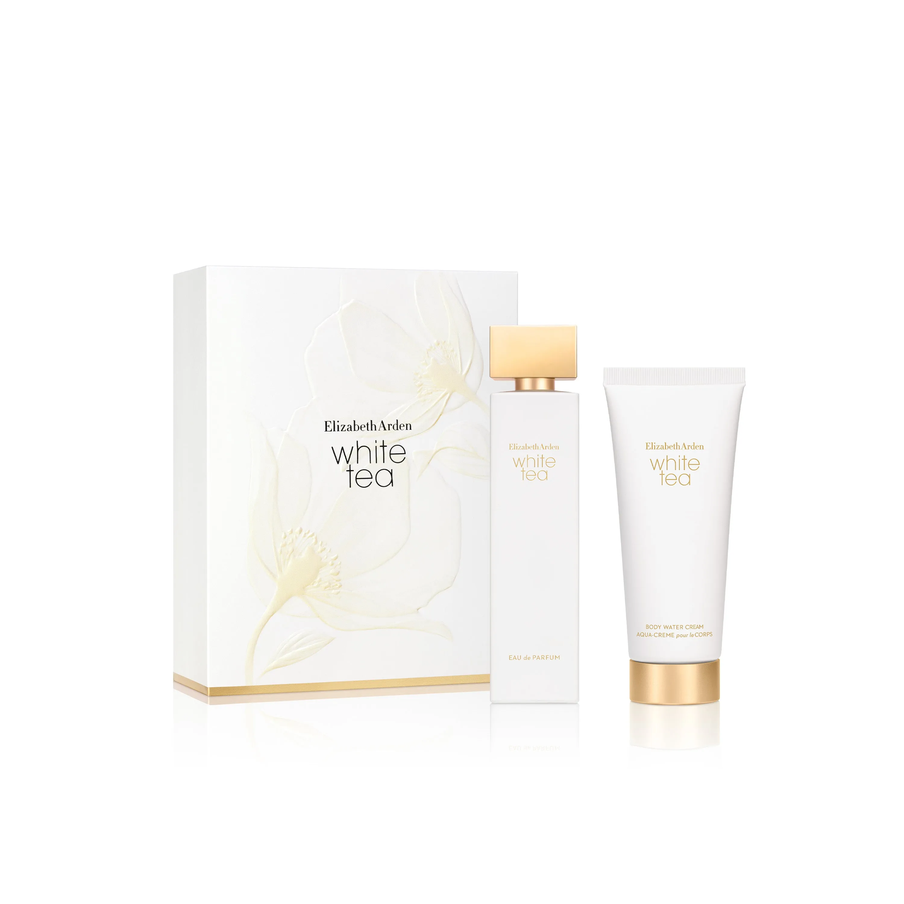 Coffret White Tea Eau de Parfum Vaporisateur 100ml, Crème Corps 100ml