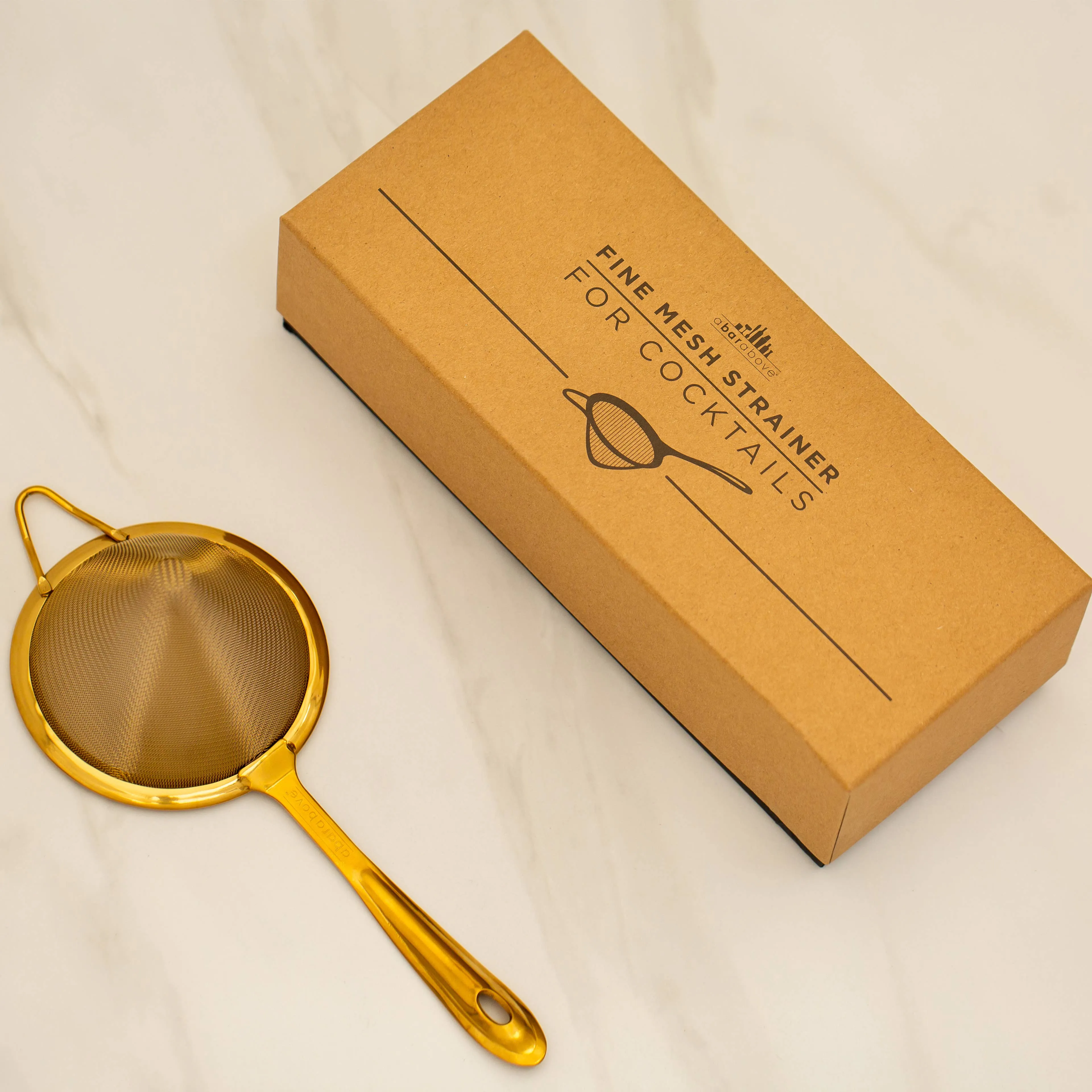 Fine Mesh Cocktail Strainer Gold