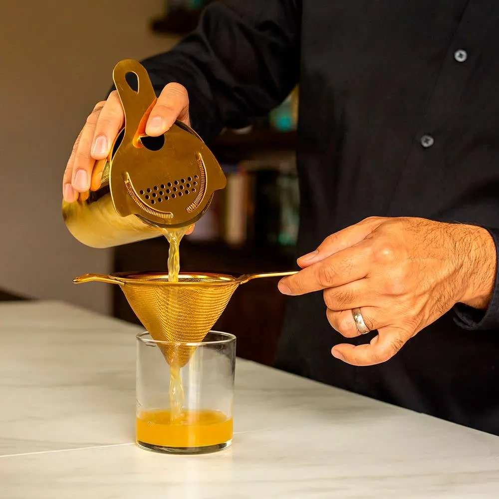 Fine Mesh Cocktail Strainer Gold