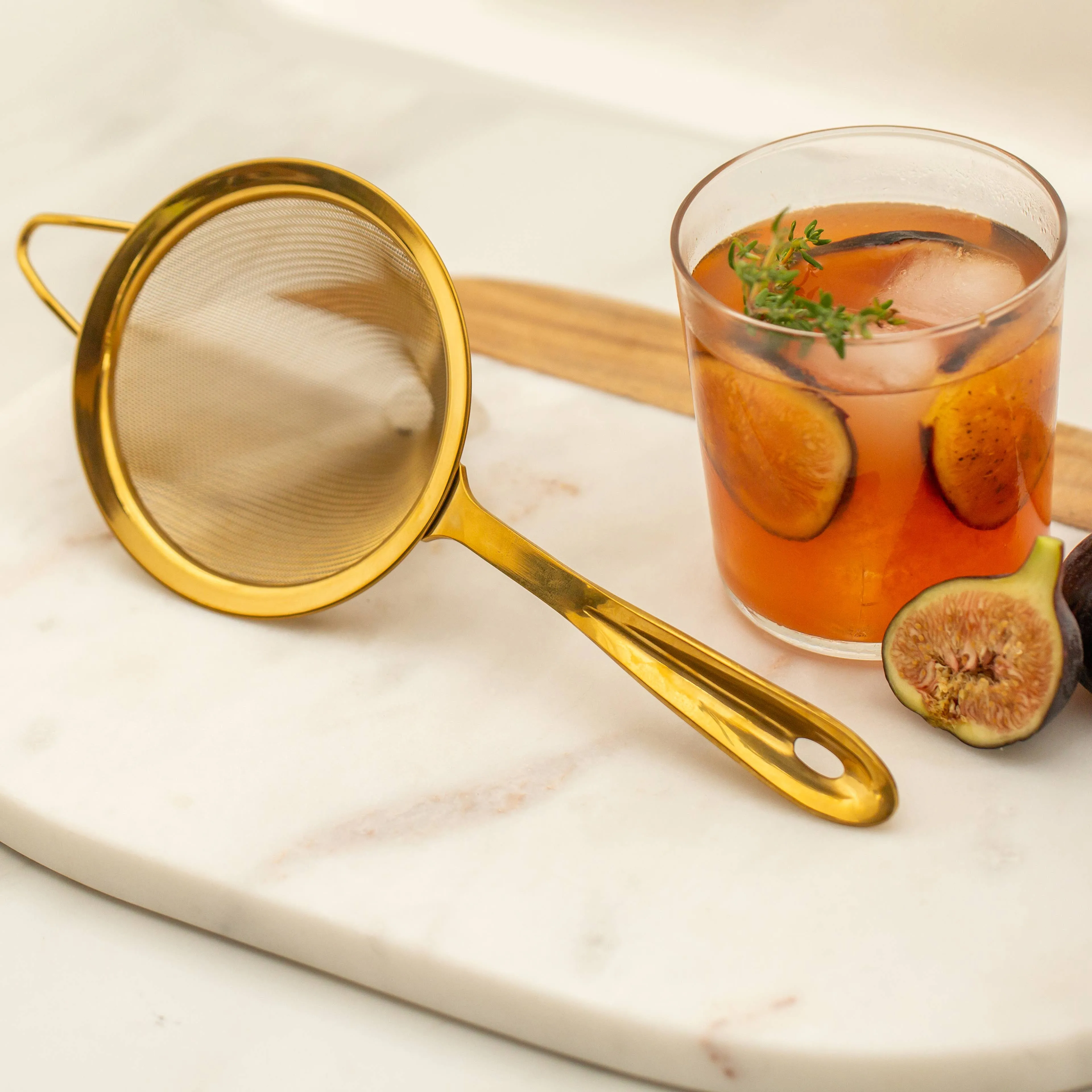 Fine Mesh Cocktail Strainer Gold