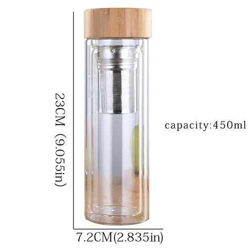 Glass Tea Bottle  With Filter