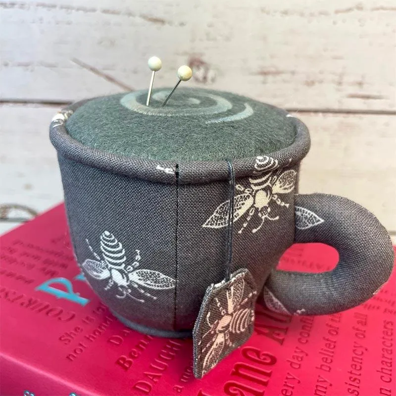 Jane Austen Sewing - Teacup Bees Pin Cushion