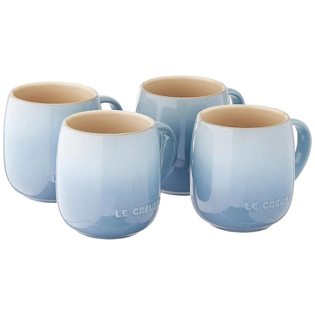 Le Creuset Stoneware Heritage Mugs 13 oz, Set of 4