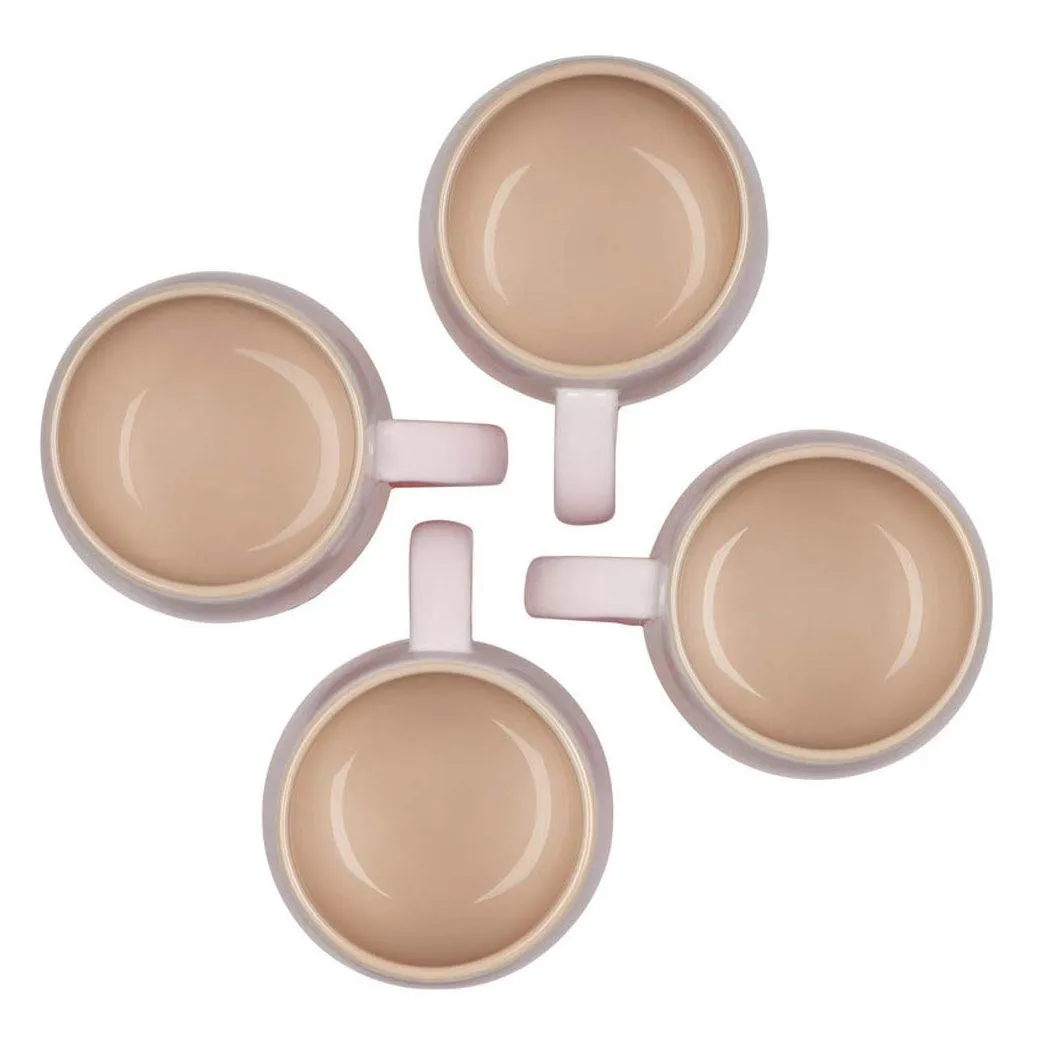 Le Creuset Stoneware Heritage Mugs 13 oz, Set of 4