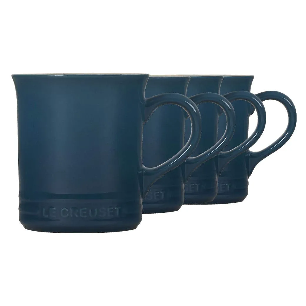 Le Creuset Stoneware Set of 4 (14 oz.) Mugs