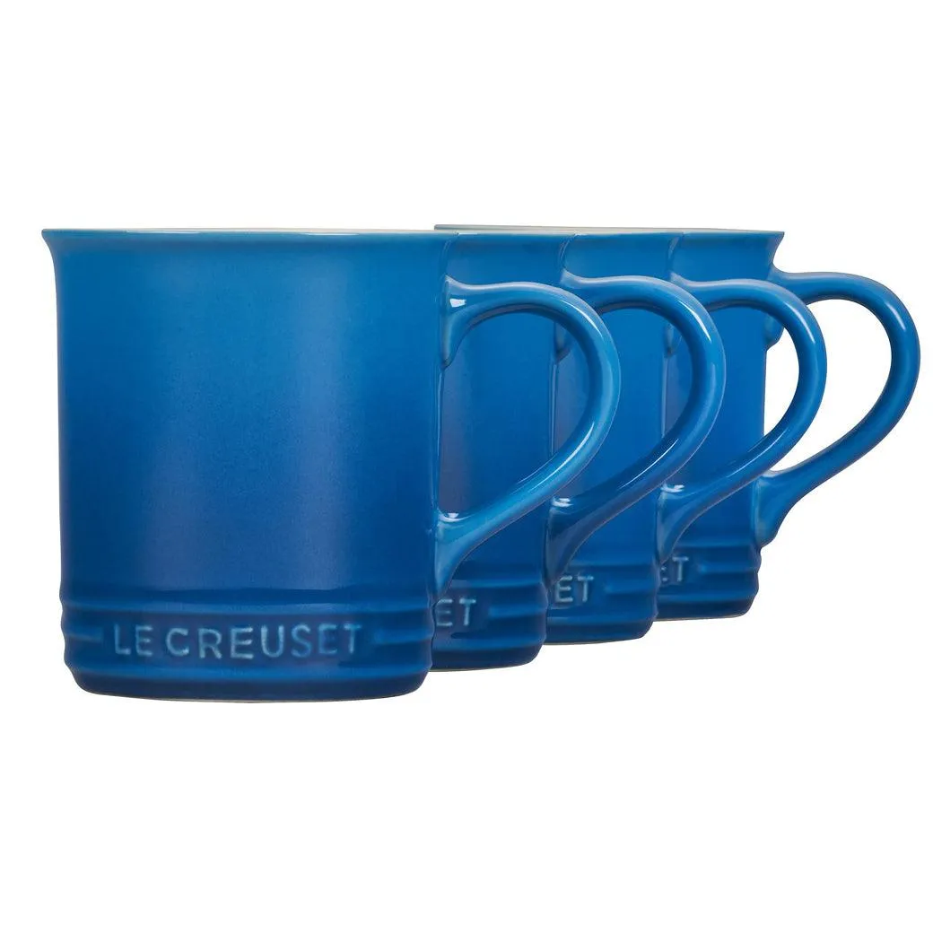 Le Creuset Stoneware Set of 4 (14 oz.) Mugs