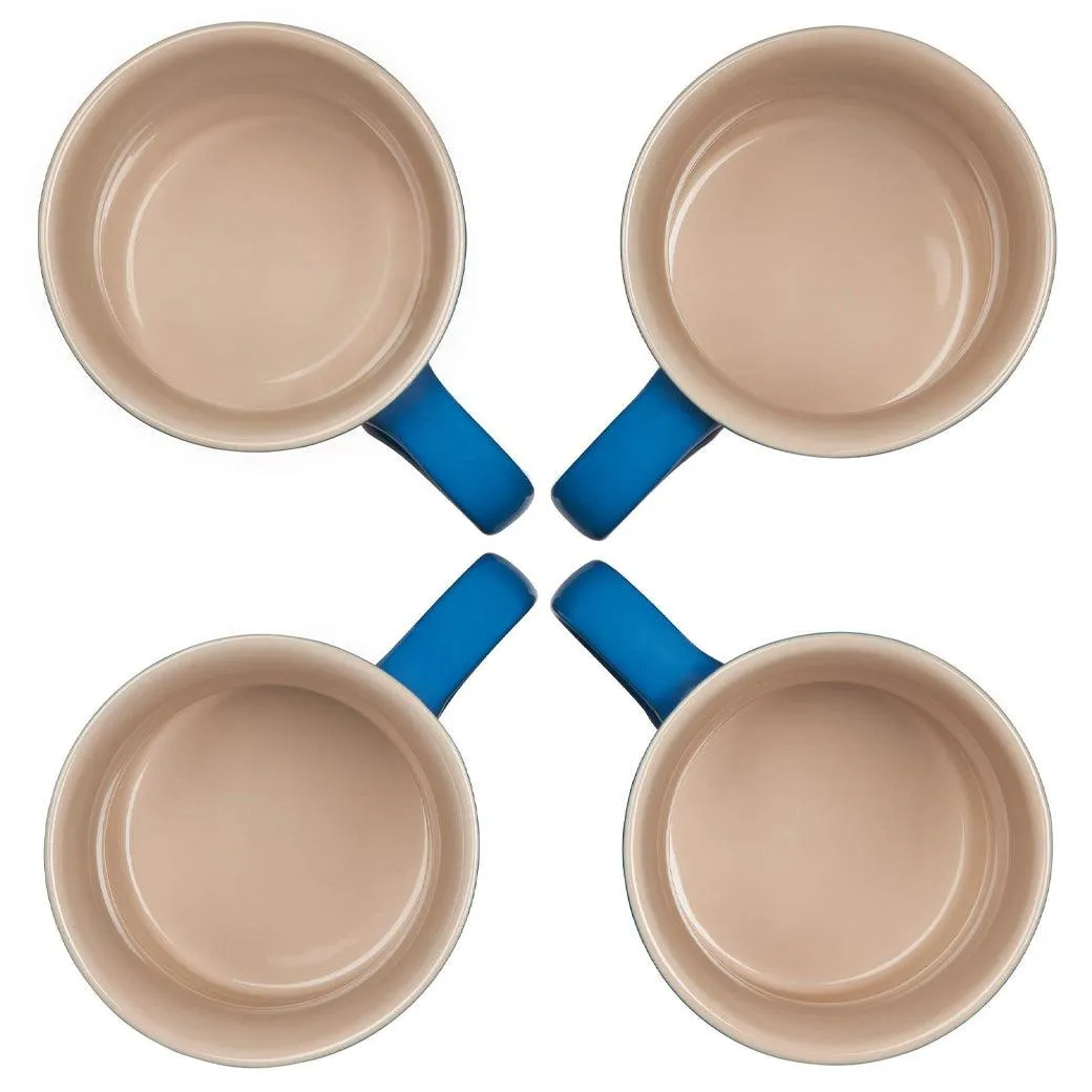 Le Creuset Stoneware Set of 4 (14 oz.) Mugs