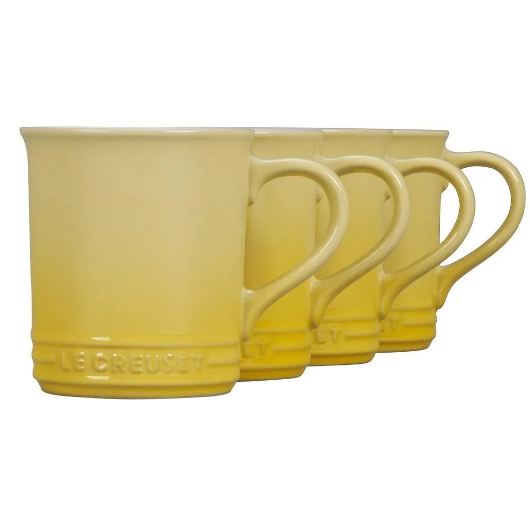 Le Creuset Stoneware Set of 4 (14 oz.) Mugs