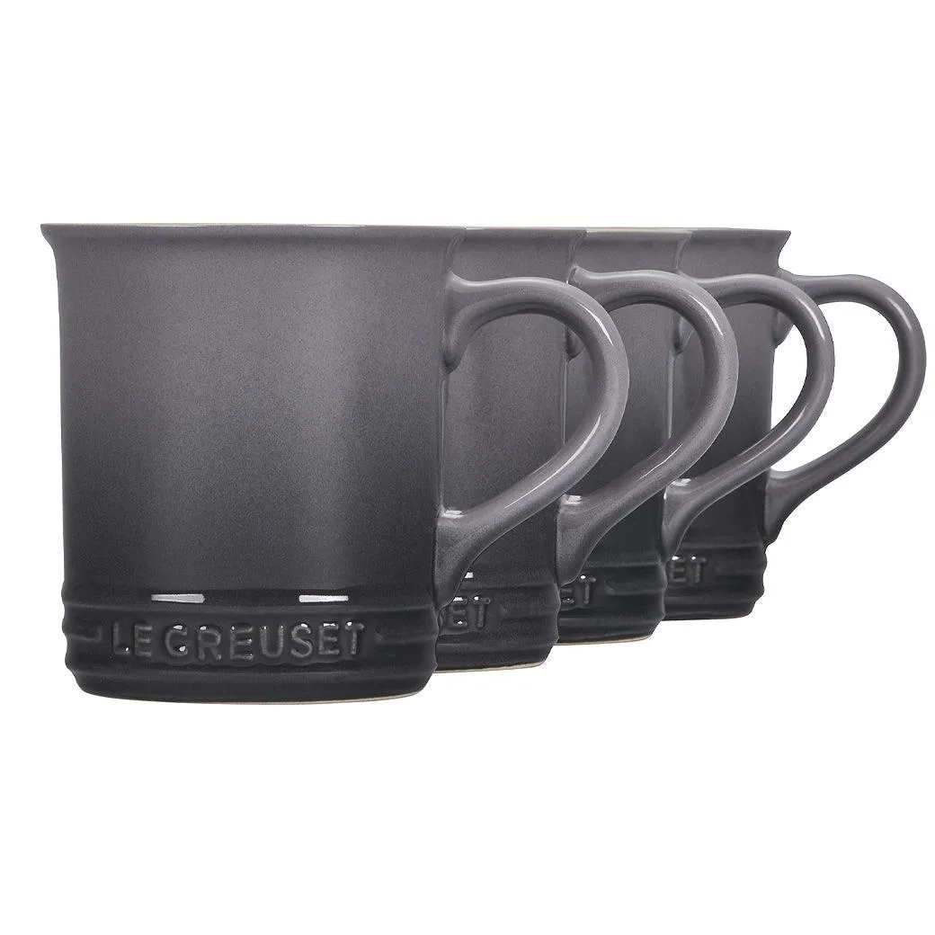 Le Creuset Stoneware Set of 4 (14 oz.) Mugs