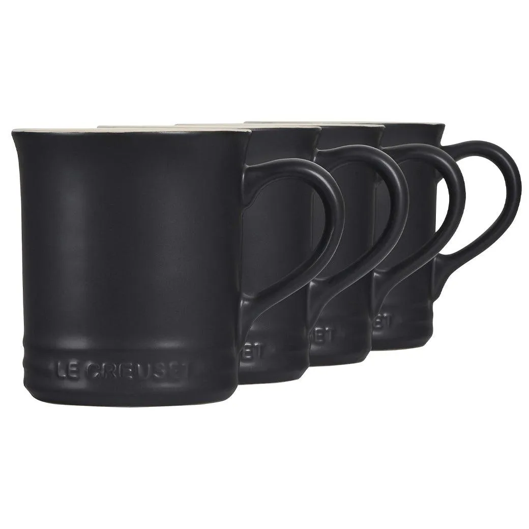 Le Creuset Stoneware Set of 4 (14 oz.) Mugs