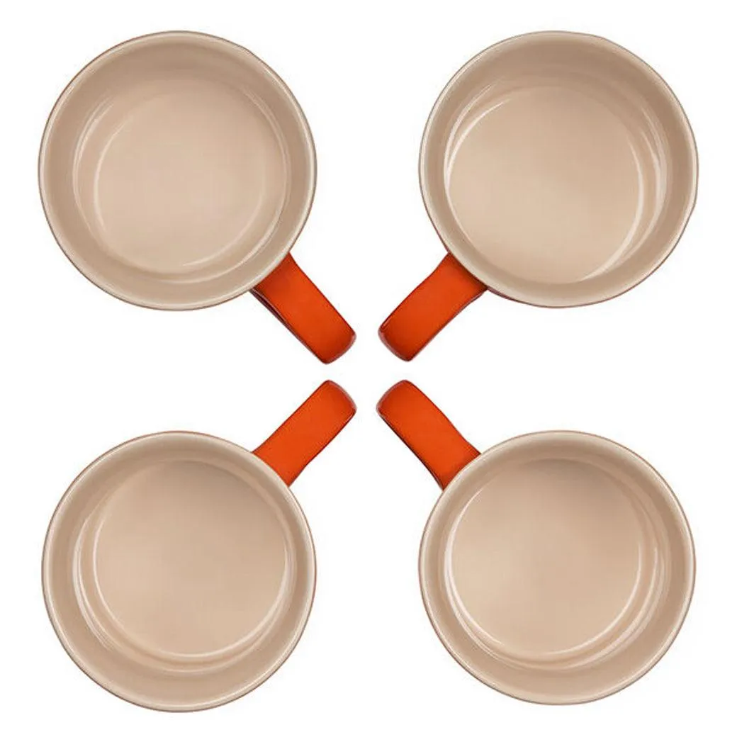 Le Creuset Stoneware Set of 4 (14 oz.) Mugs