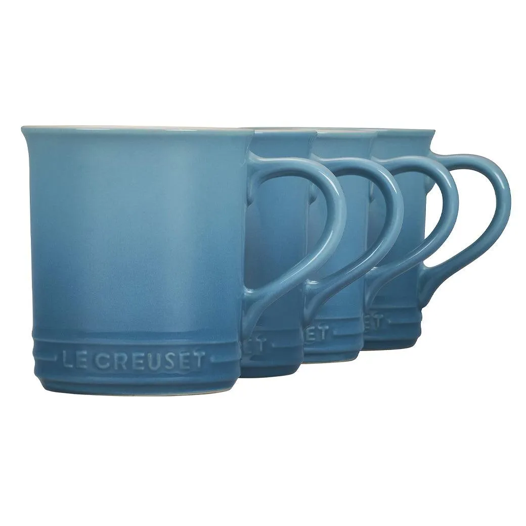 Le Creuset Stoneware Set of 4 (14 oz.) Mugs