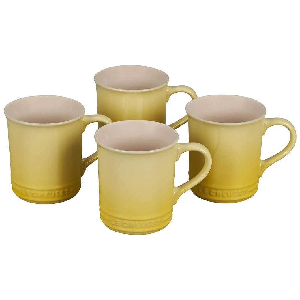 Le Creuset Stoneware Set of 4 (14 oz.) Mugs
