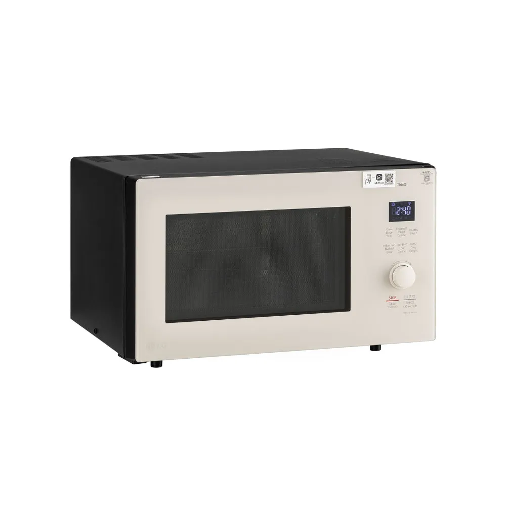 LG MJEN286UBW 28 L Charcoal Convection Microwave Oven | Wi-Fi Enabled, Diet Fry, 360 Rotisserie, 301 Auto Cook Menus, Mist Beige