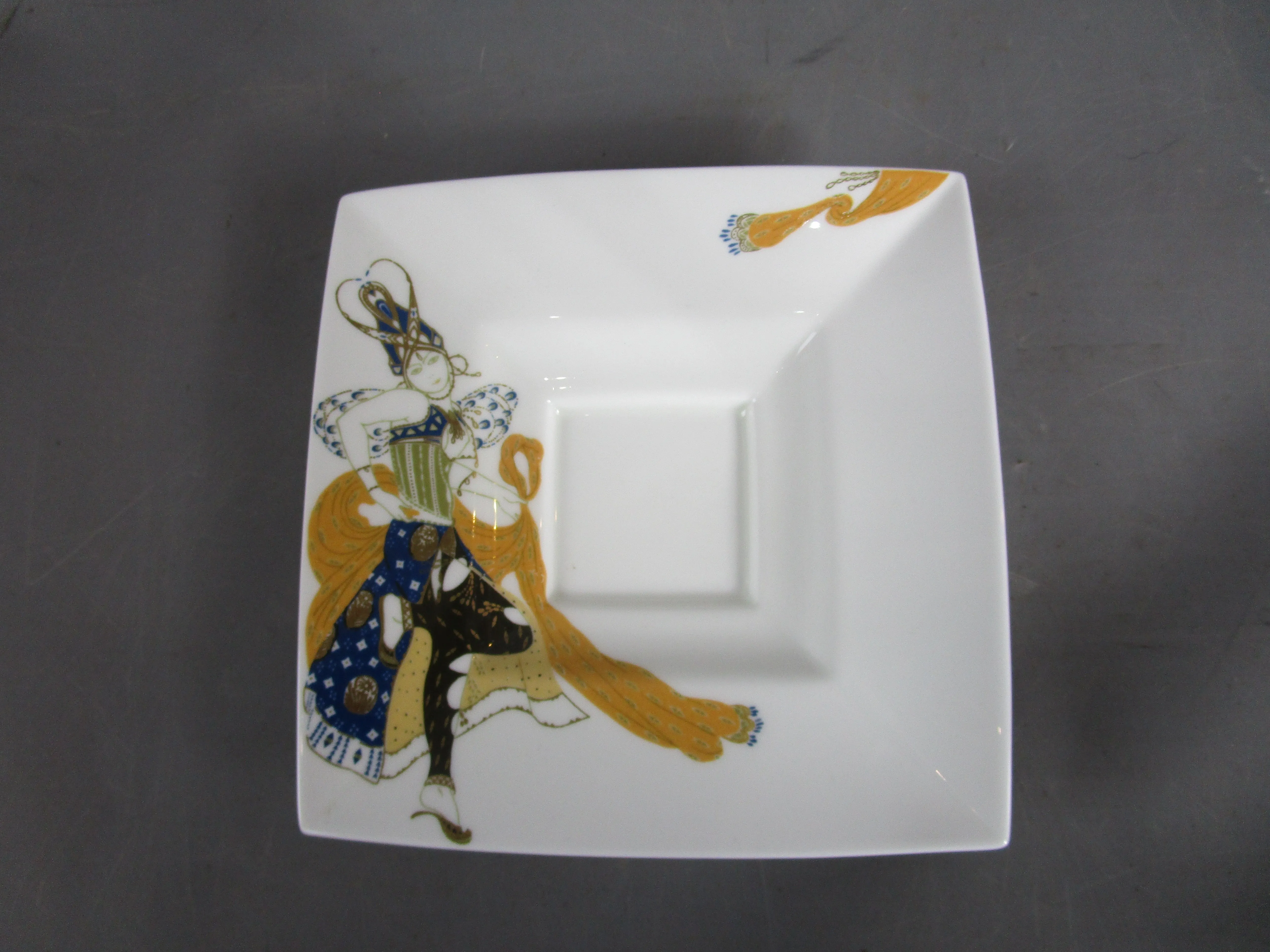 Lomonosov Imperial Porcelain Oriental Dance Cup And Saucer Vintage Art Deco c1930